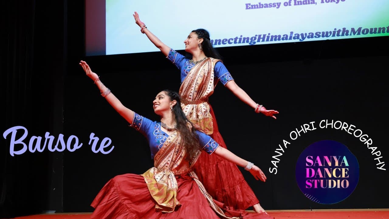 Indian Embassy - Barso Re - Bollywood semi-classical duet for the Amrit Kaal Marathon, choreographed by Sanya with Toshita Panwar, Bollywood Semi-Classical performance by Sanya Ohri